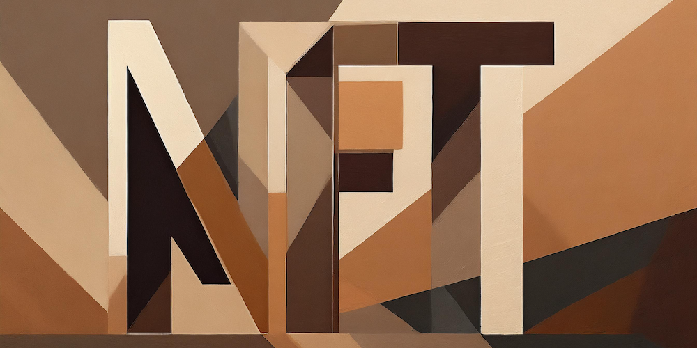 Illustration der Buchstabenfolge NFT
